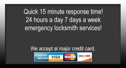 Quick 15 minute response time! 24 hours a day, 7 days a week